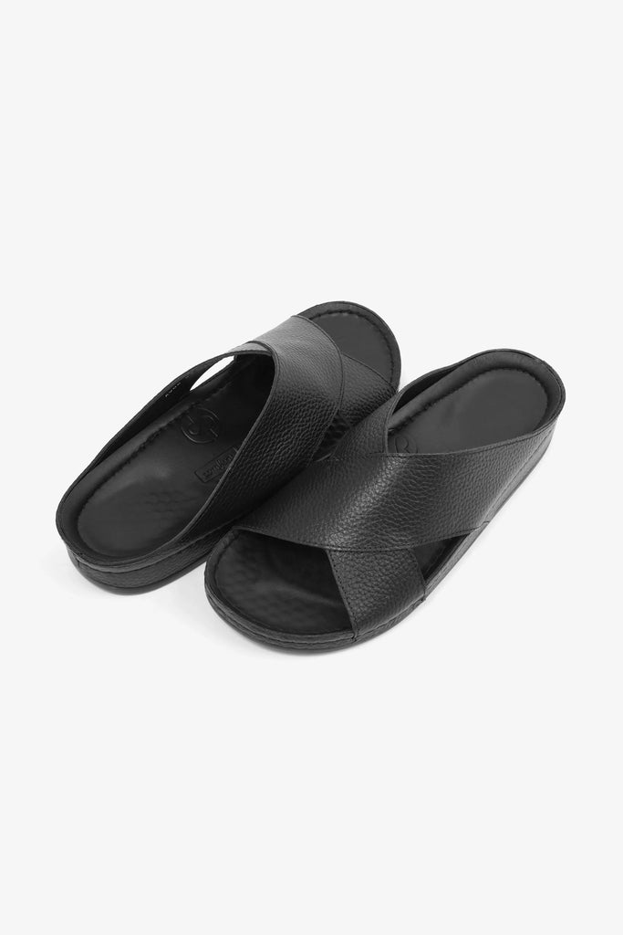 Comfort Plus Men's Arabic Sandals Black AV06 - Sole Therapy