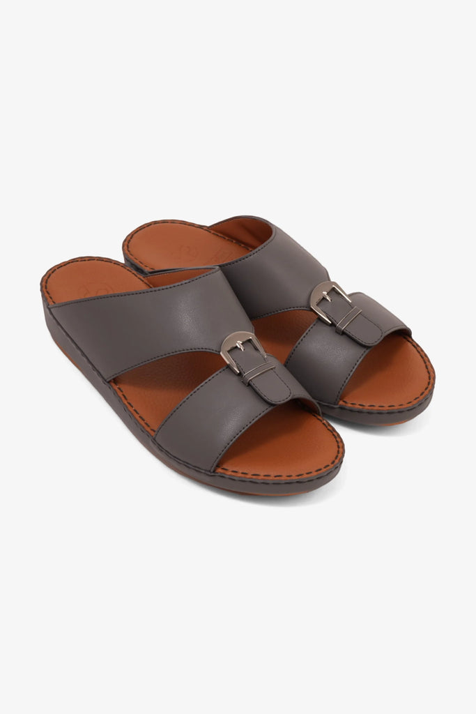 Comfort Plus Men's Arabic Sandals Dark Grey MSDCP7011 - Sole Therapy