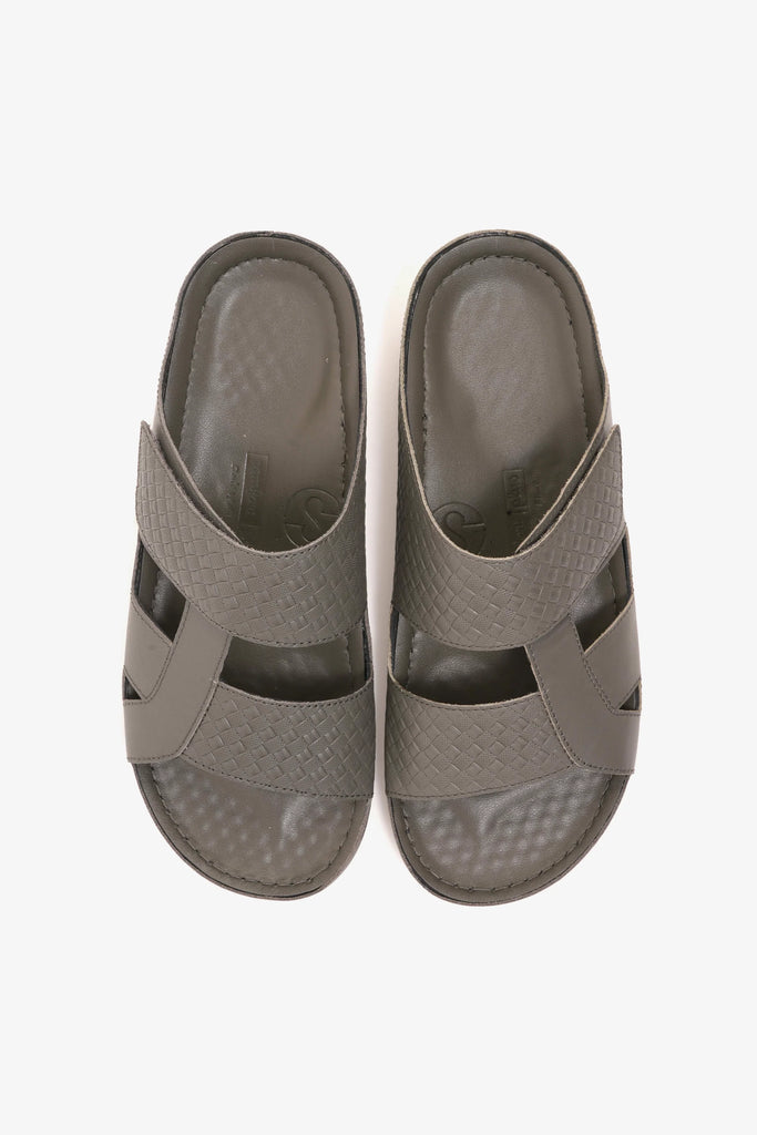 Comfort Plus Men's Arabic Sandals Grey AV05 - Sole Therapy