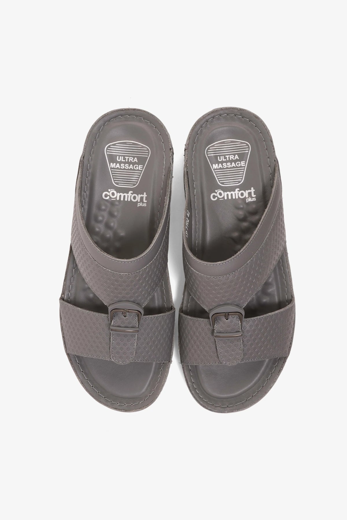 Comfort Plus Men's Arabic Sandals Grey MSDCP7702 - Sole Therapy