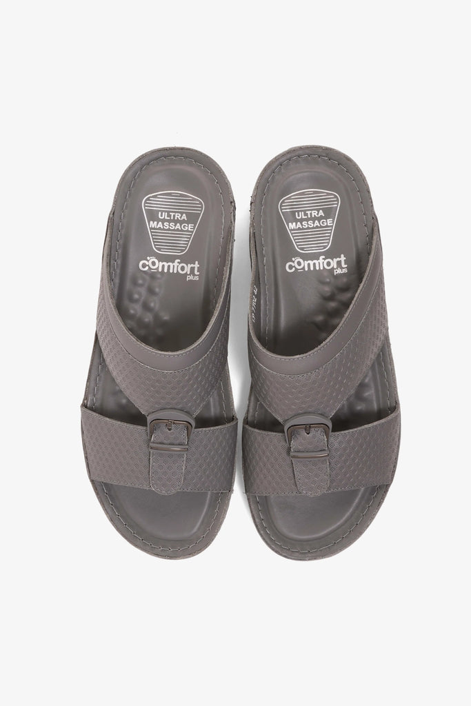 Comfort Plus Men's Arabic Sandals Grey MSDCP7702 - Sole Therapy