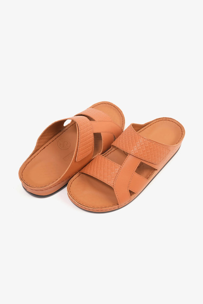 Comfort Plus Men's Arabic Sandals Tan MSDCPAV05 - Sole Therapy
