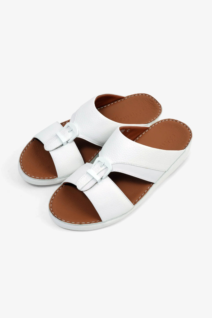 Comfort Plus Men's Arabic Sandals White 901122 - Sole Therapy