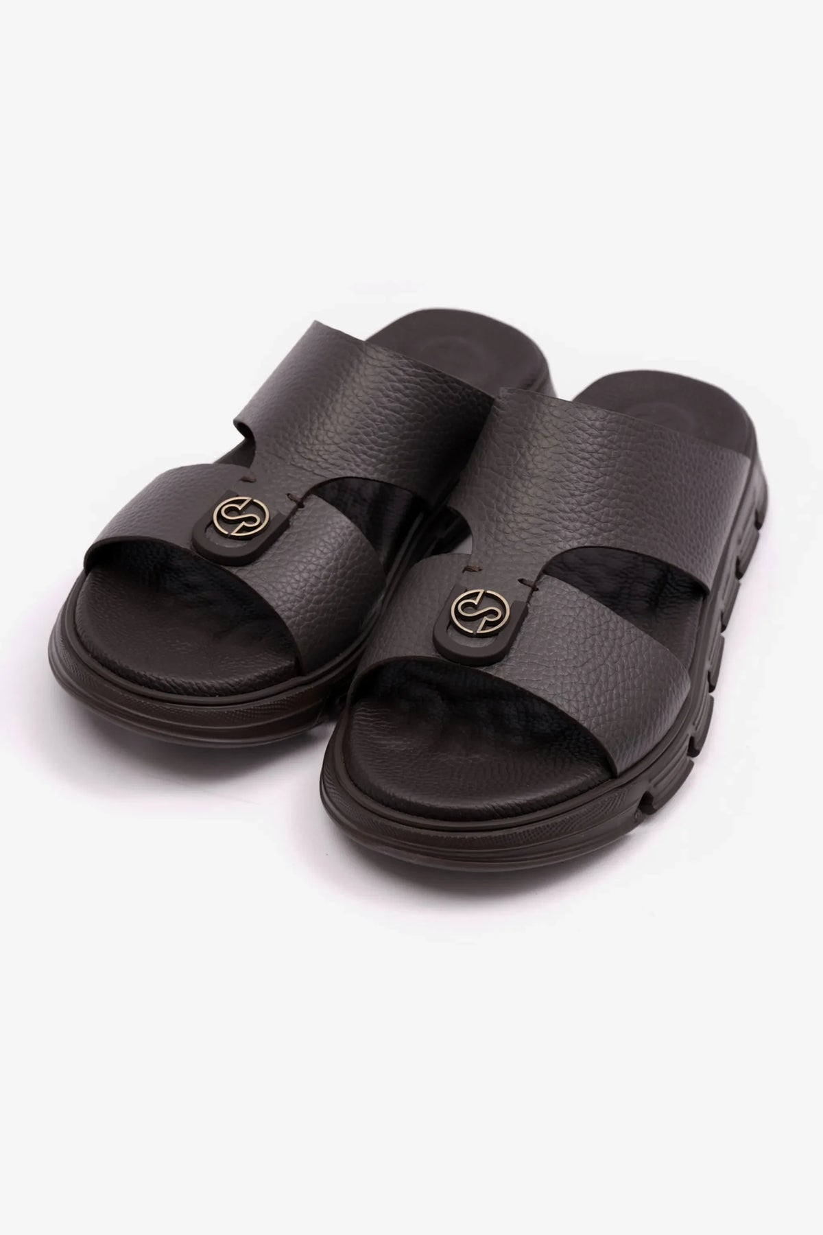 Comfort Plus Men's Arabic Soft Milled Sandals Brown MSDCP1007 - Sole Therapy