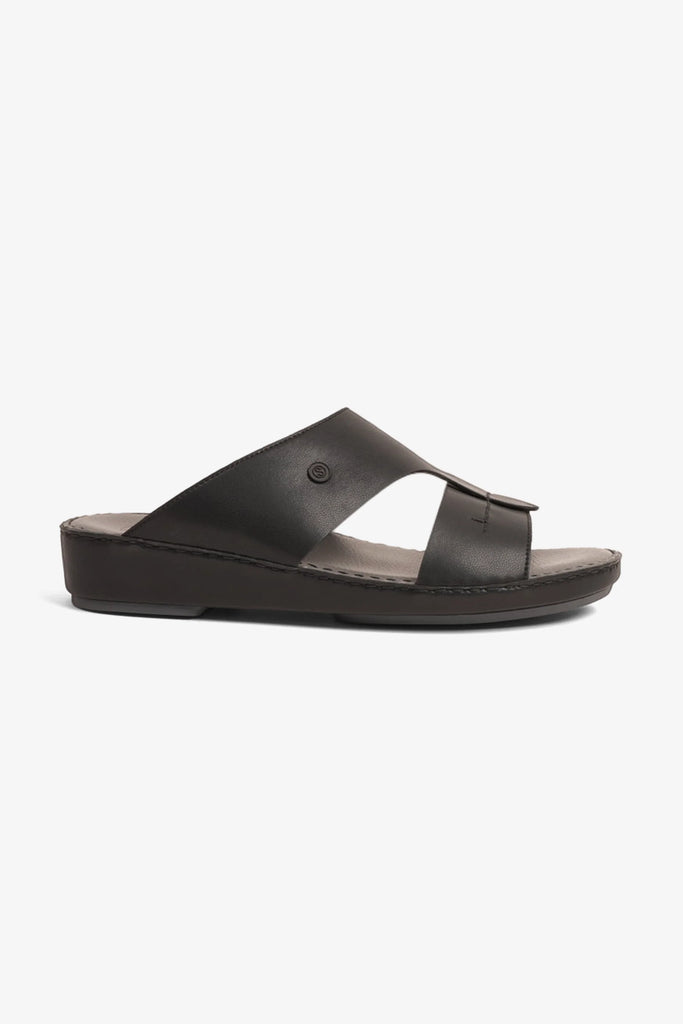 Comfort Plus Men's Classic Arabic Sandals Black MSDCP7016 - Sole Therapy