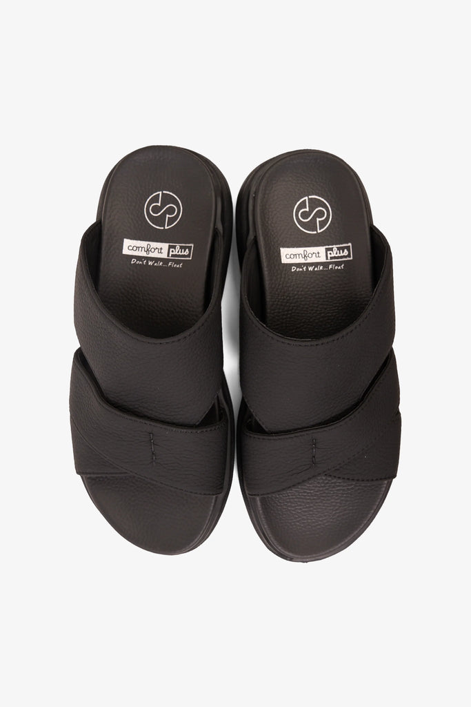 Comfort Plus Men's Cloud Step Arabic Sandals Black MSDGBCPDN103 - Sole Therapy