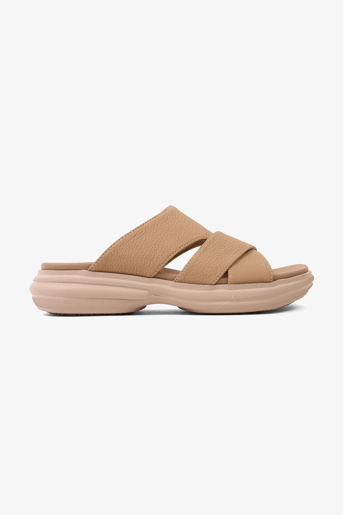 Comfort Plus Men's Cloud Step Arabic Sandals Khaki MSDGBCPDN103 - Sole Therapy