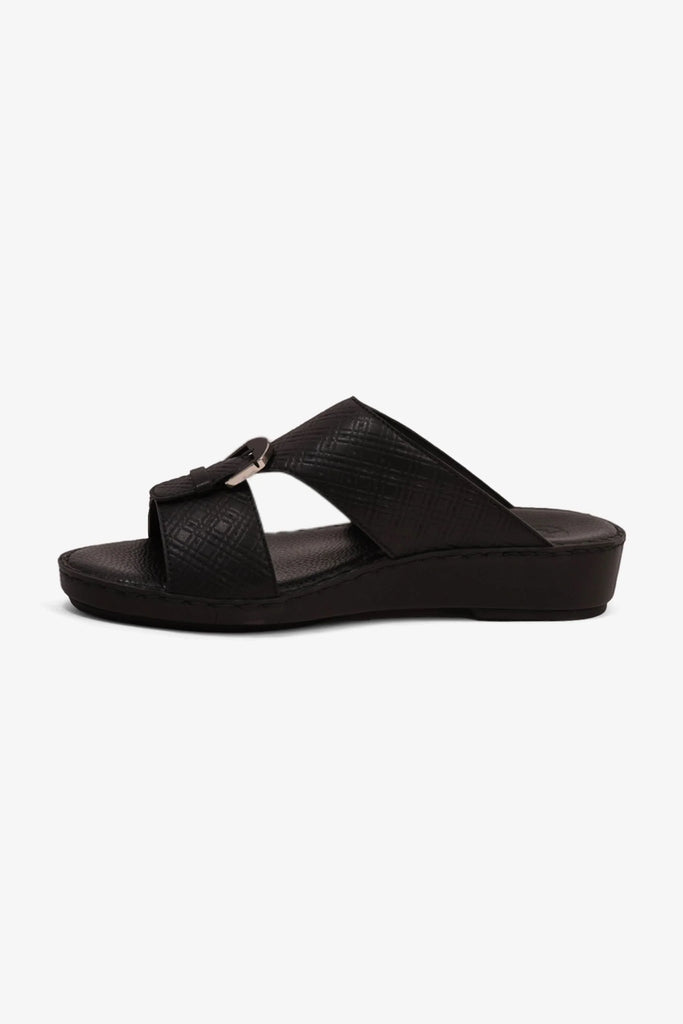 Comfort Plus Men's Cushioned Slip-On Sandals Black MSDCP7013 - Sole Therapy