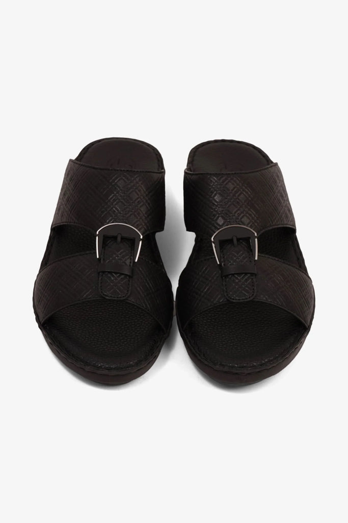 Comfort Plus Men's Cushioned Slip-On Sandals Black MSDCP7013 - Sole Therapy