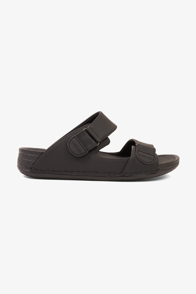 Comfort Plus Men's Elite Cushion Arabic Sandals Black MSDGBCPAS101 - Sole Therapy