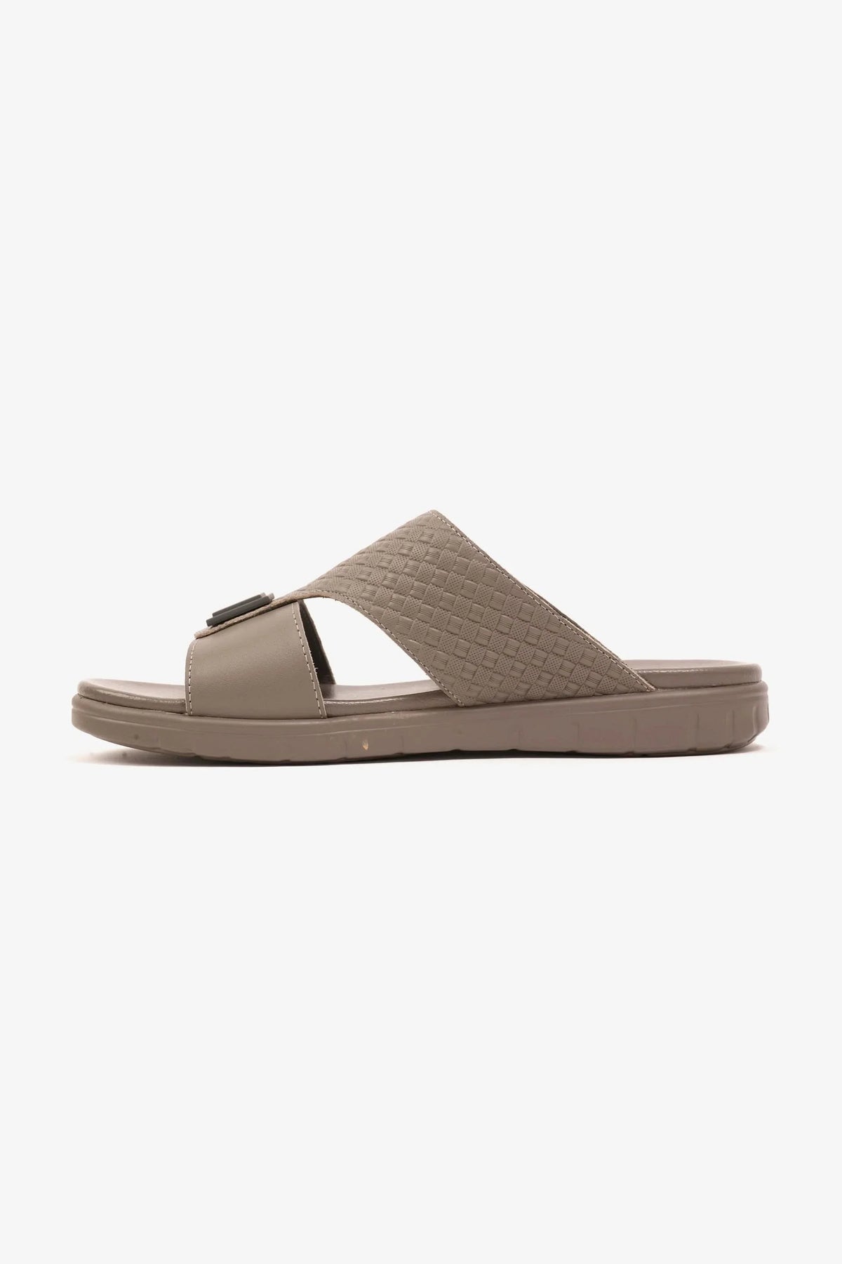Comfort Plus Men's Embossed Leather Arabic Sandals Stone MSDCP201 - Sole Therapy