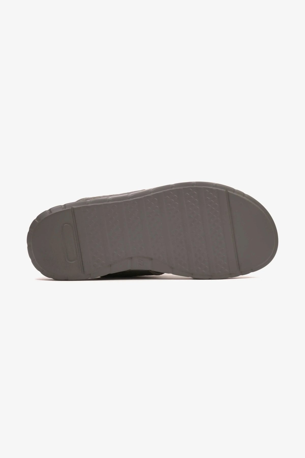 Comfort Plus Men's Embossed Leather Sandals Grey MSDCP201 - Sole Therapy