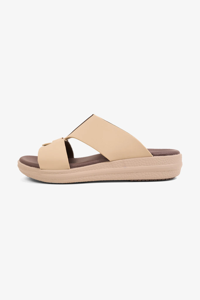 Comfort Plus Men's Glide Luxe Arabic Sandals Beige MSDGBCPRS103 - Sole Therapy