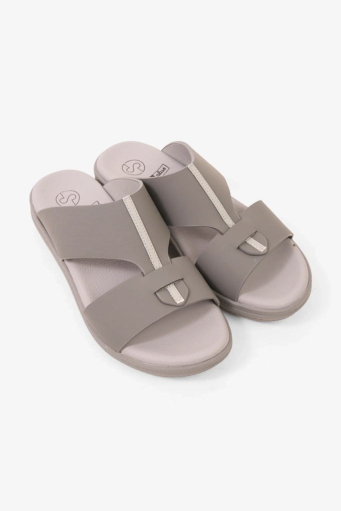 Comfort Plus Men's Glide Luxe Arabic Sandals Grey MSDGBCPRS103 - Sole Therapy
