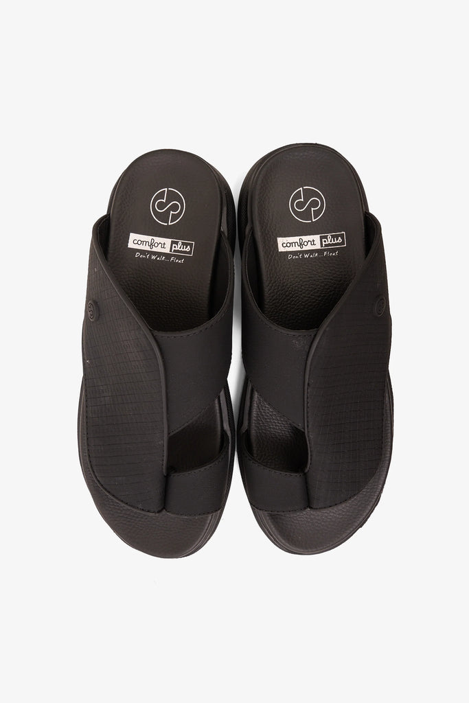 Comfort Plus Men's Imperial Comfort Arabic Sandals Black MSDGBCPDN108 - Sole Therapy