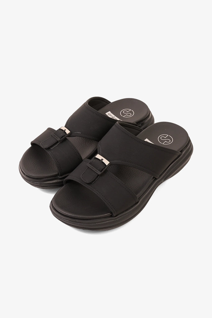 Comfort Plus Men's Infinite Comfort Arabic Sandals Black MSDGBCPDN102 - Sole Therapy