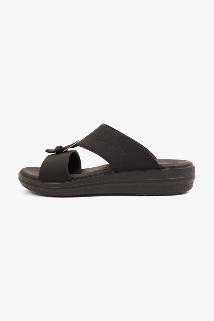 Comfort Plus Men's Infinity Step Arabic Sandals Black MSDGBCPRS101 - Sole Therapy