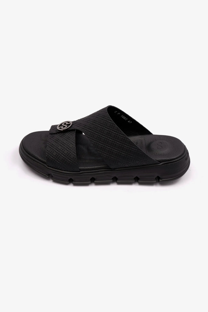 Comfort Plus Men's Italian Outsole Arabic Sandals Black CP1002 - Sole Therapy