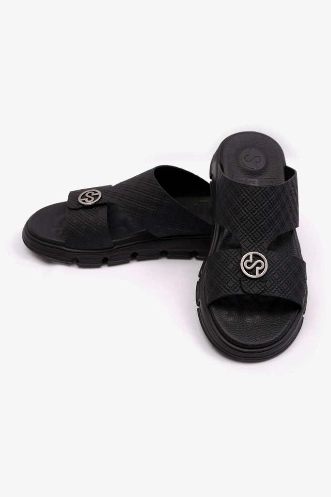 Comfort Plus Men's Italian Outsole Arabic Sandals Black CP1002 - Sole Therapy