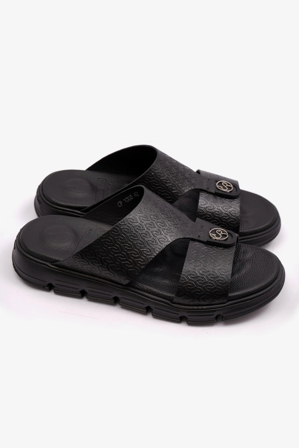 Comfort Plus Men's Italian Outsole Arabic Sandals Black MSDCP1008 - Sole Therapy