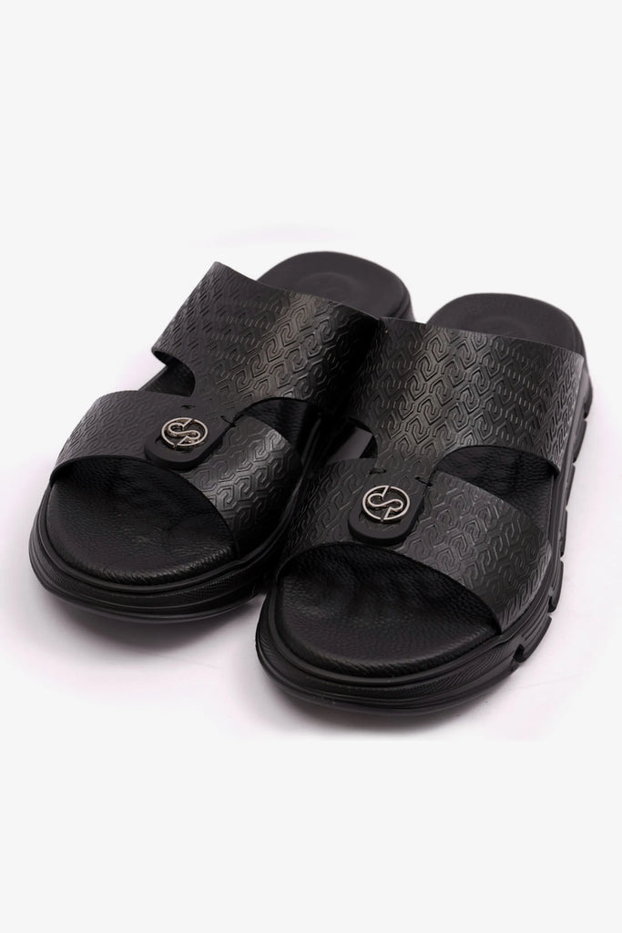 Comfort Plus Men's Italian Outsole Arabic Sandals Black MSDCP1008 - Sole Therapy