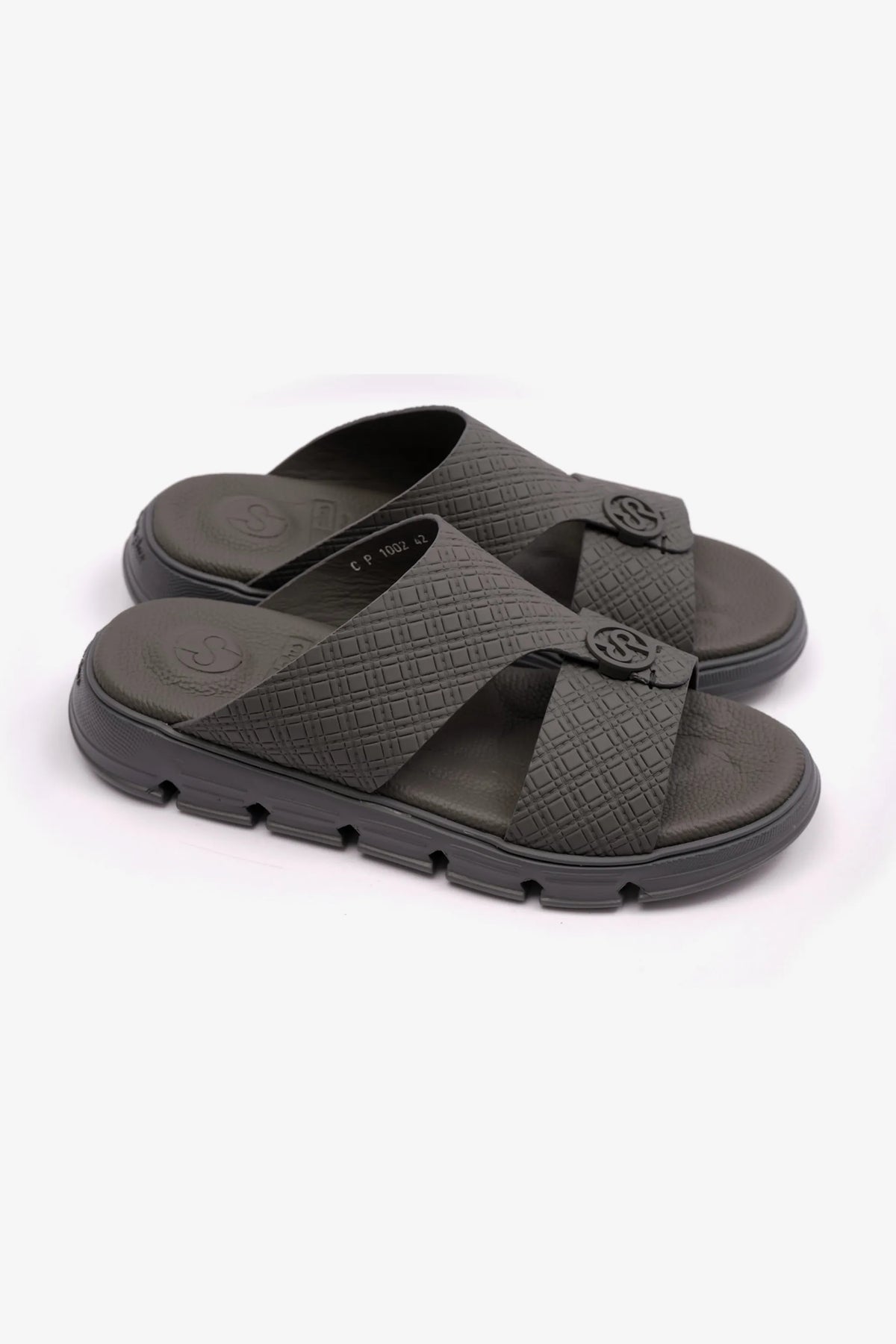 Comfort Plus Men's Italian Outsole Arabic Sandals Grey MSDCP1002 - Sole Therapy