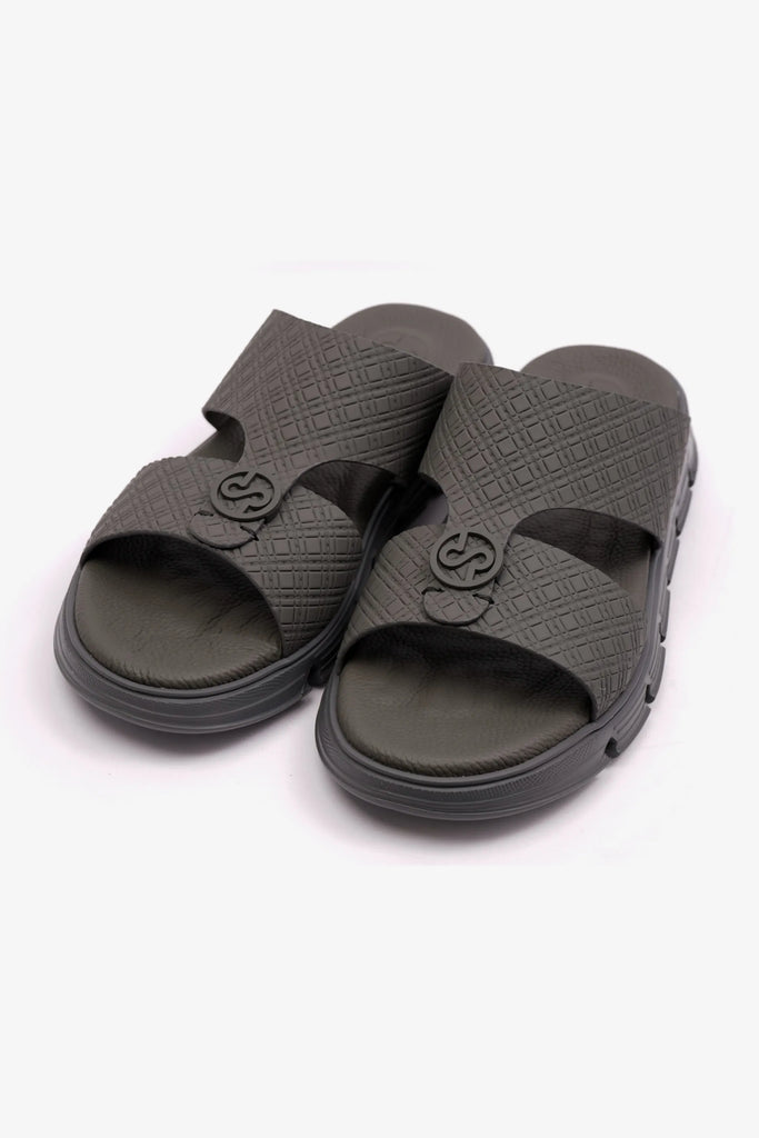 Comfort Plus Men's Italian Outsole Arabic Sandals Grey MSDCP1002 - Sole Therapy
