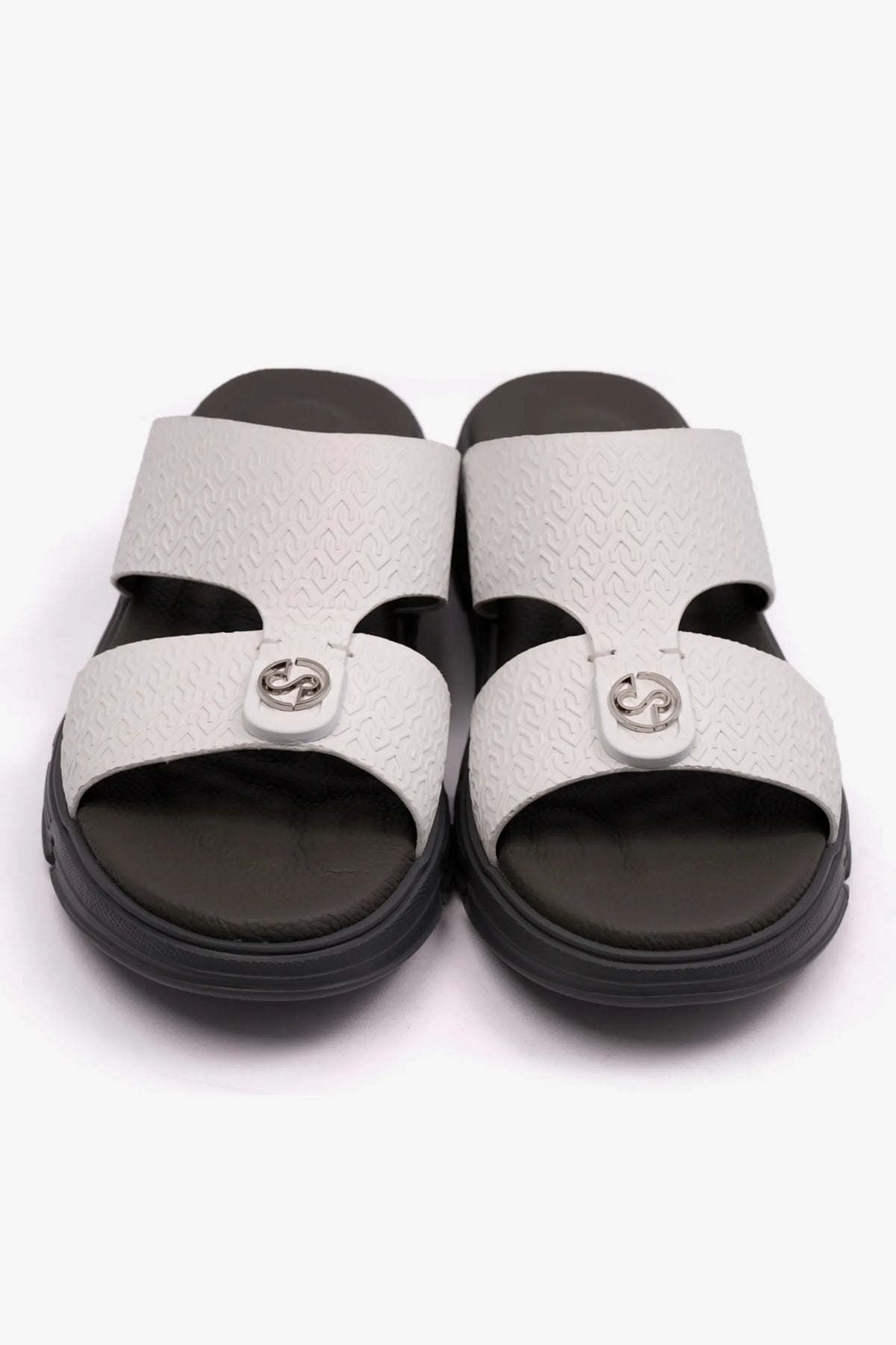 Comfort Plus Men's Italian Outsole Arabic Sandals White CP1008 - Sole Therapy