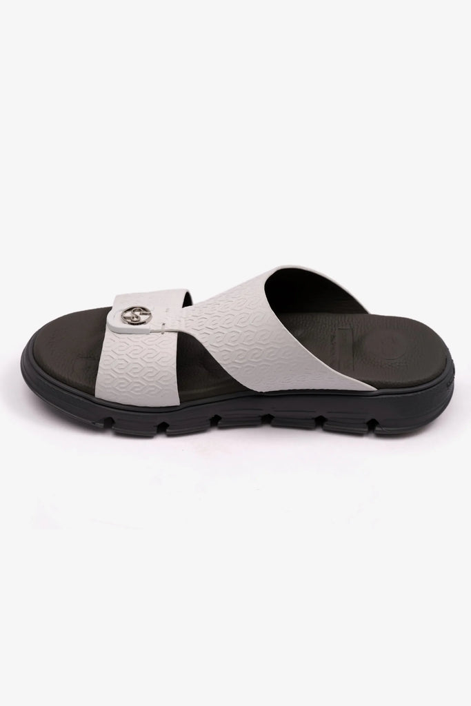 Comfort Plus Men's Italian Outsole Arabic Sandals White CP1008 - Sole Therapy