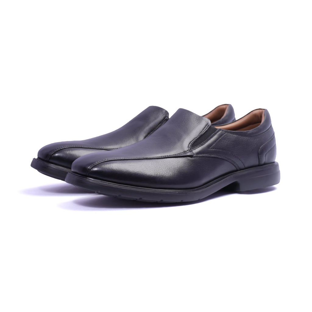 Comfort Plus Men's Leather Derby Shoes Black - Sole Therapy