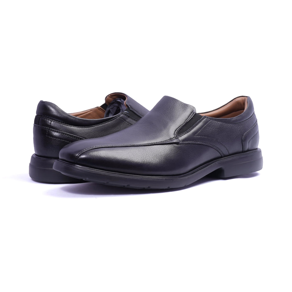 Comfort Plus Men's Leather Derby Shoes Black - Sole Therapy