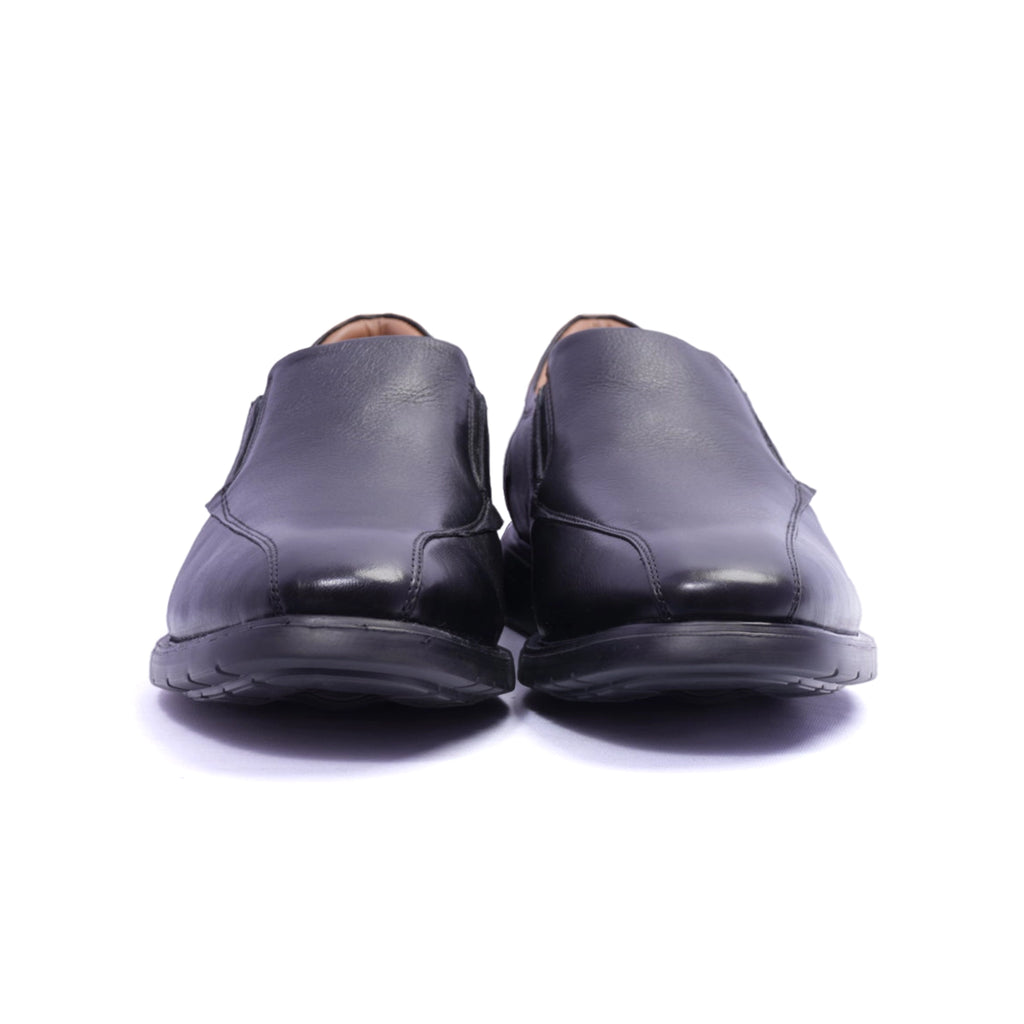 Comfort Plus Men's Leather Derby Shoes Black - Sole Therapy