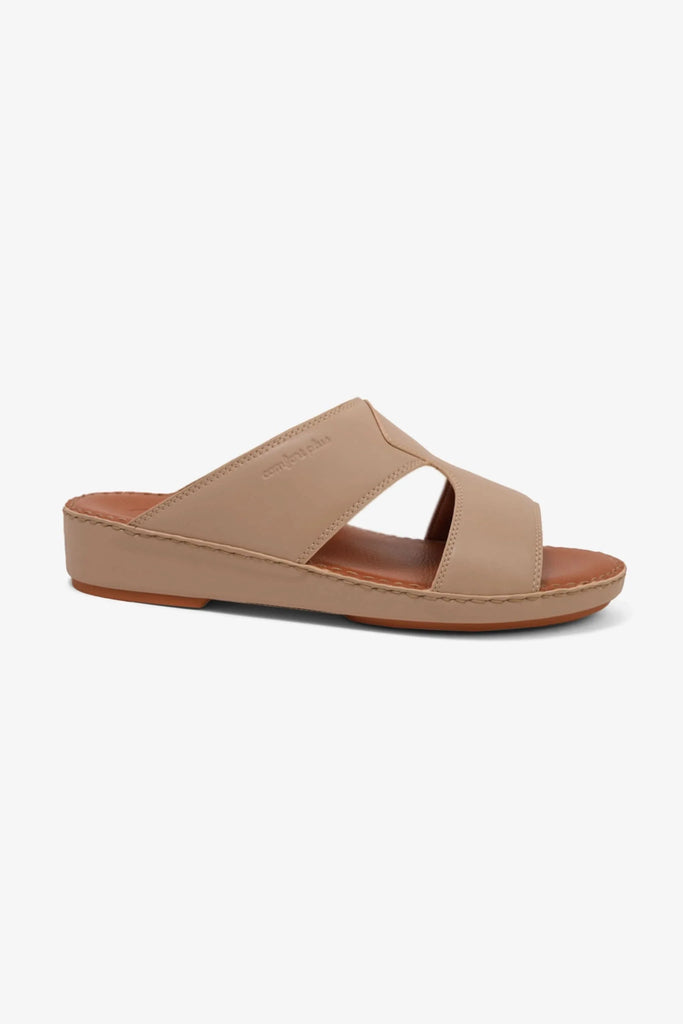 Comfort Plus Men's Luxurious Leather Sandals Mandorla MSDCP7012 - Sole Therapy