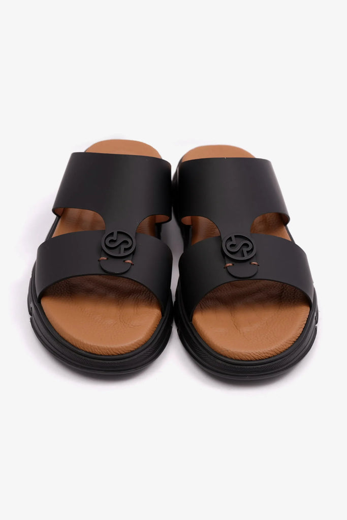 Comfort Plus Men's Matte Arabic Sandals Black MSDCP 1001 - Sole Therapy