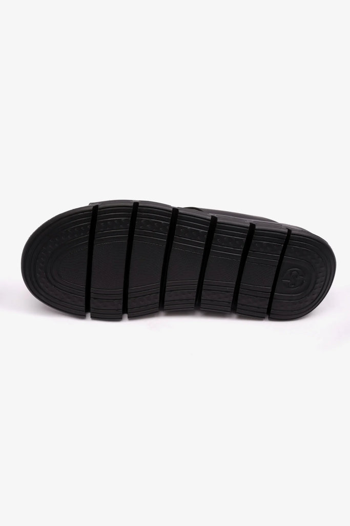 Comfort Plus Men's Matte Arabic Sandals Black MSDCP 1001 - Sole Therapy
