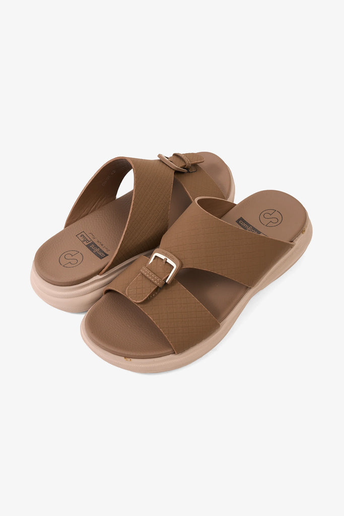 Comfort Plus Men's Pure Motion Arabic Sandals Brown MSDGBCPDN101 - Sole Therapy