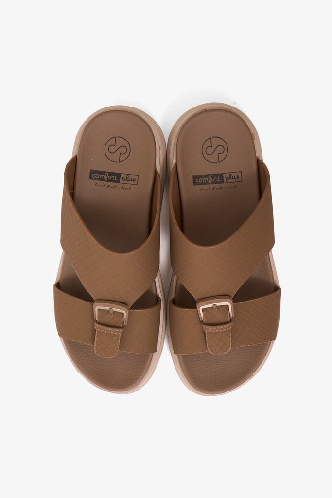 Comfort Plus Men's Pure Motion Arabic Sandals Brown MSDGBCPDN101 - Sole Therapy