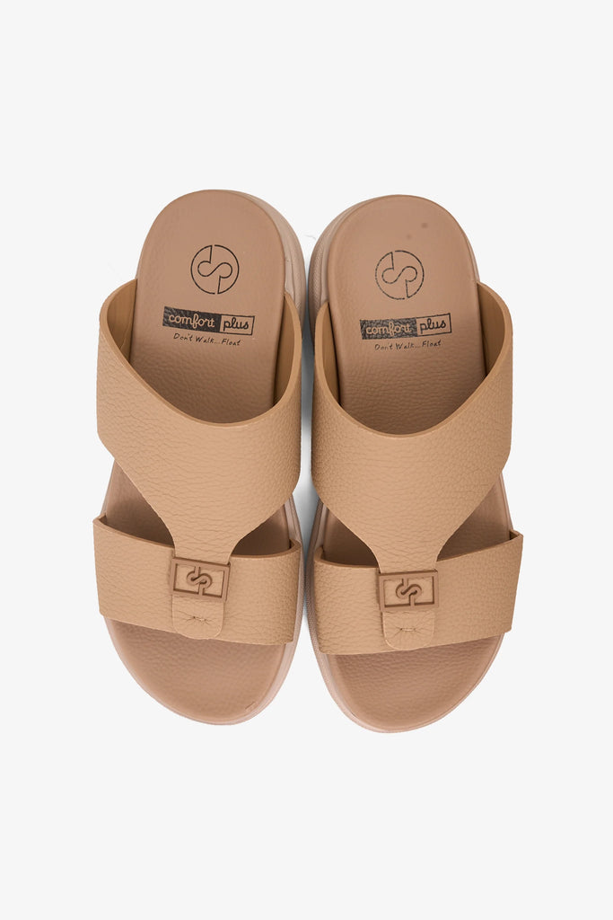 Comfort Plus Men's Signature Step Arabic Sandals Khaki MSDGBCPCHDN106 - Sole Therapy
