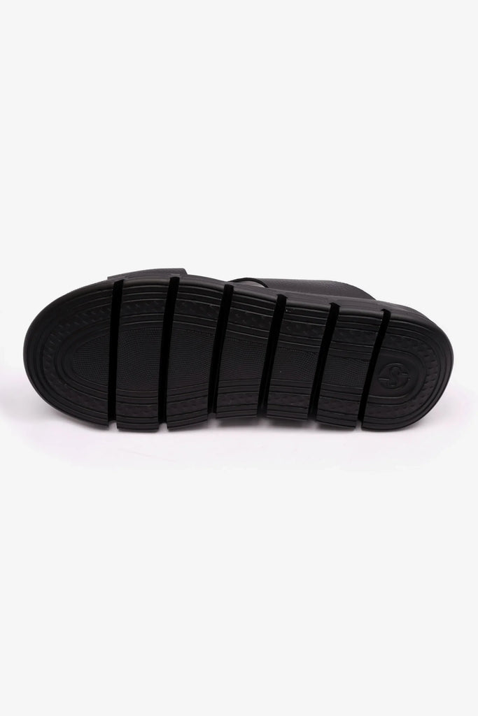 Comfort Plus Men's Soft Milled Arabic Sandals Black CP1007 - Sole Therapy
