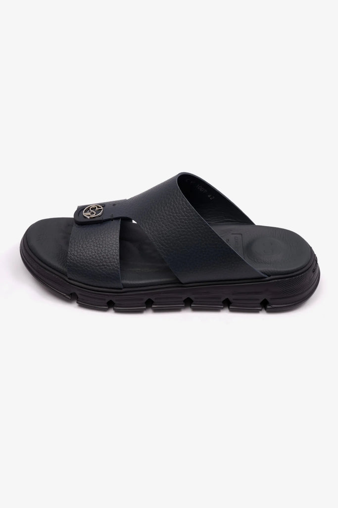 Comfort Plus Men's Soft Milled Arabic Sandals Navy MSDCP1007 - Sole Therapy
