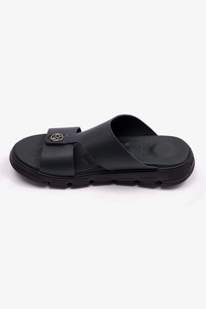 Comfort Plus Men's Soft Milled Arabic Sandals Navy MSDCP1007 - Sole Therapy