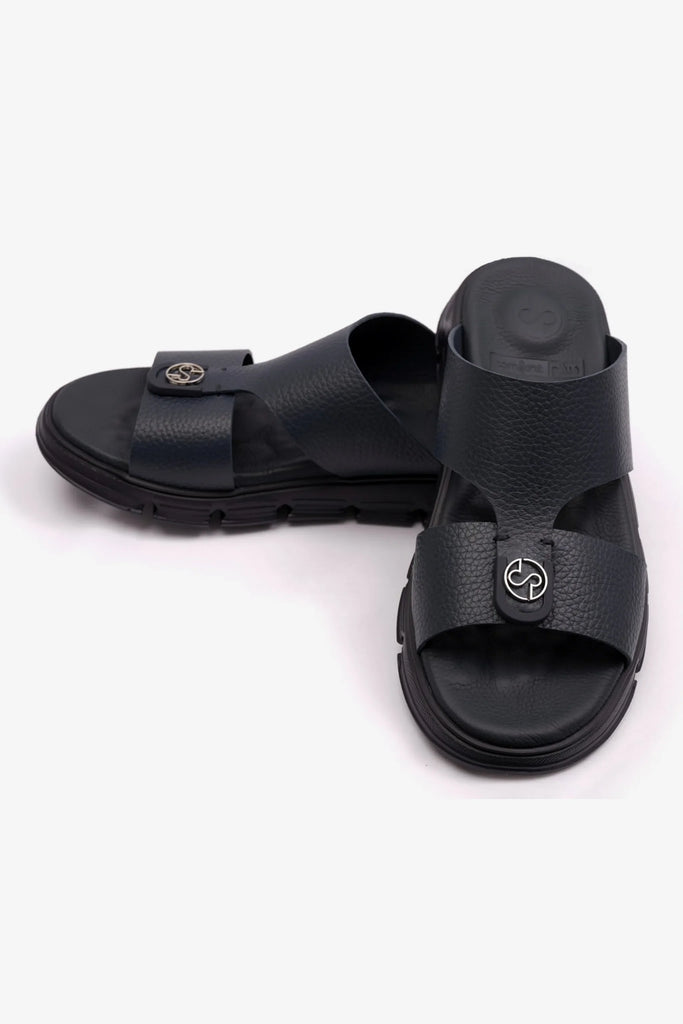 Comfort Plus Men's Soft Milled Arabic Sandals Navy MSDCP1007 - Sole Therapy