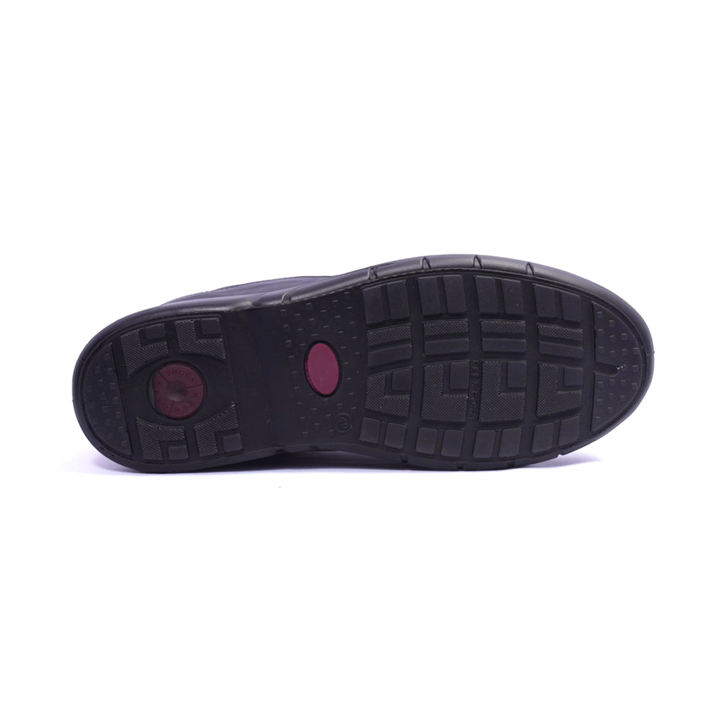 Comfort Plus Men's Stylish Leather Sneakers Black - Sole Therapy