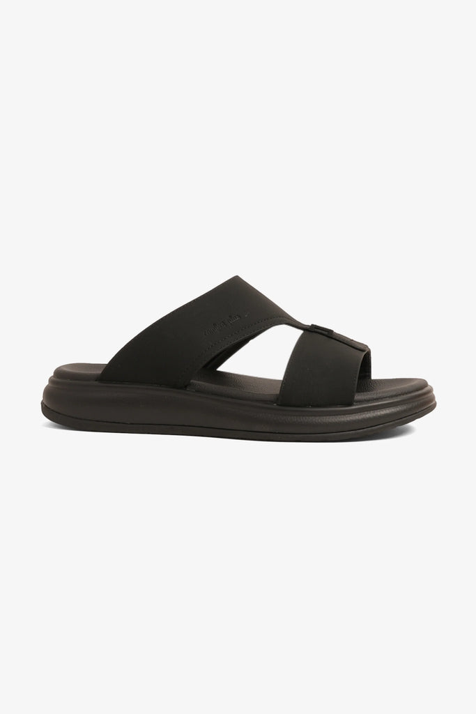 Comfort Plus Men's Super Sleek Sandals Black MSDGBCPTD103 - Sole Therapy
