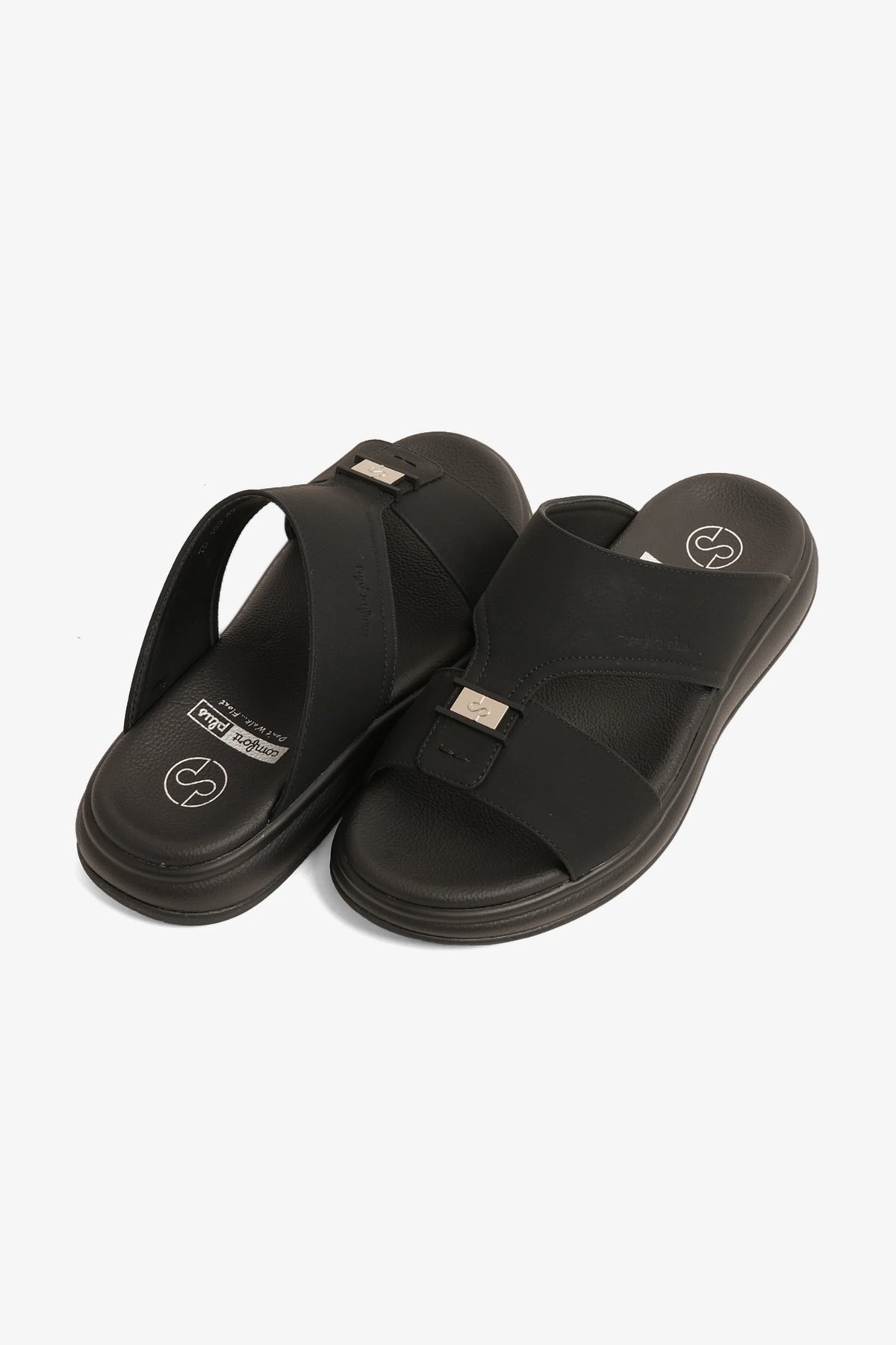 Comfort Plus Men's Super Sleek Sandals Black MSDGBCPTD103 - Sole Therapy