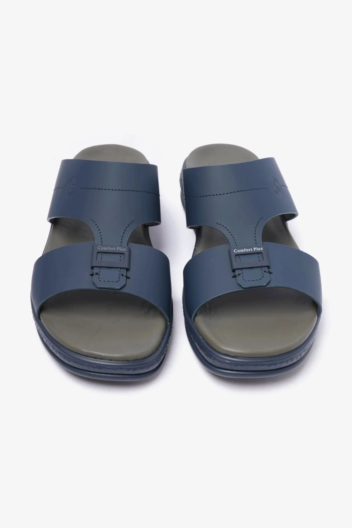 Comfort Plus Men's Timeless Design Strap Sandals Navy D104 - Sole Therapy
