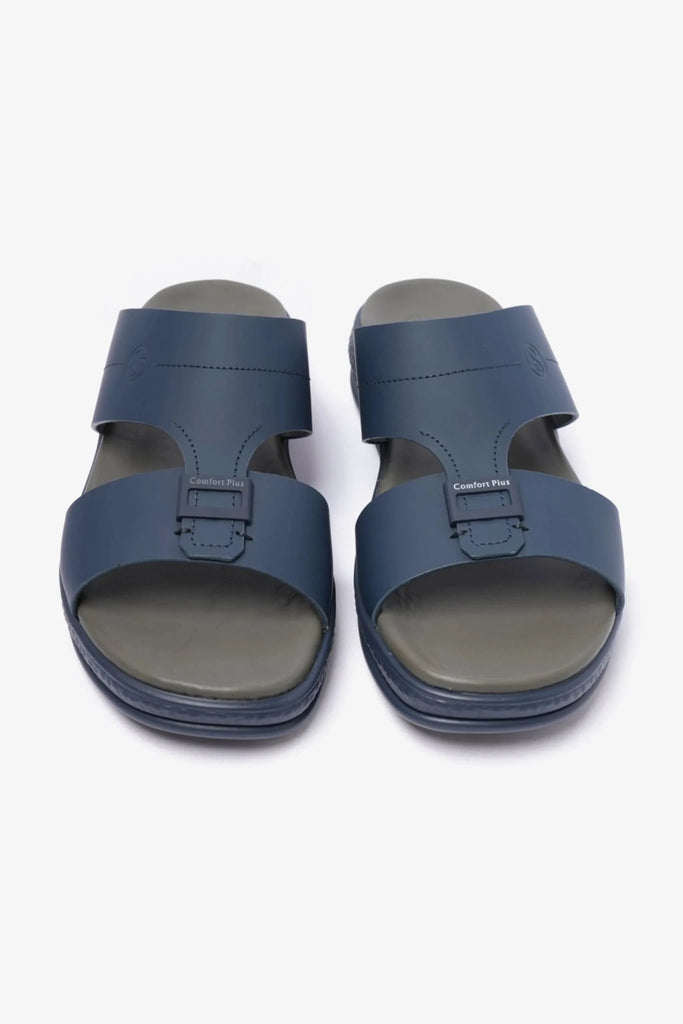 Comfort Plus Men's Timeless Design Strap Sandals Navy D104 - Sole Therapy