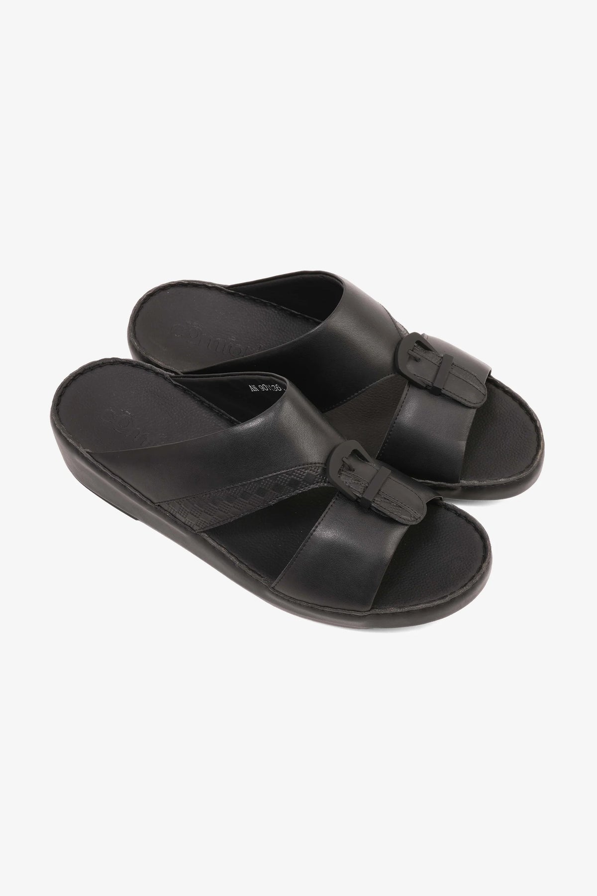 Comfort Plus Men's Traditional Style Sandals Black MSDCP901136 - Sole Therapy