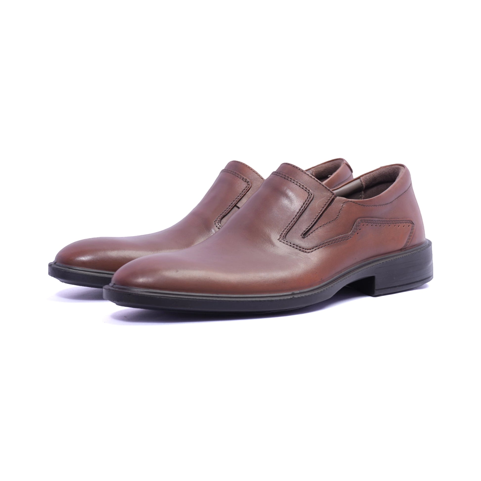 Comfort Plus Stylish Leather Loafers Moccasin Tan - Sole Therapy