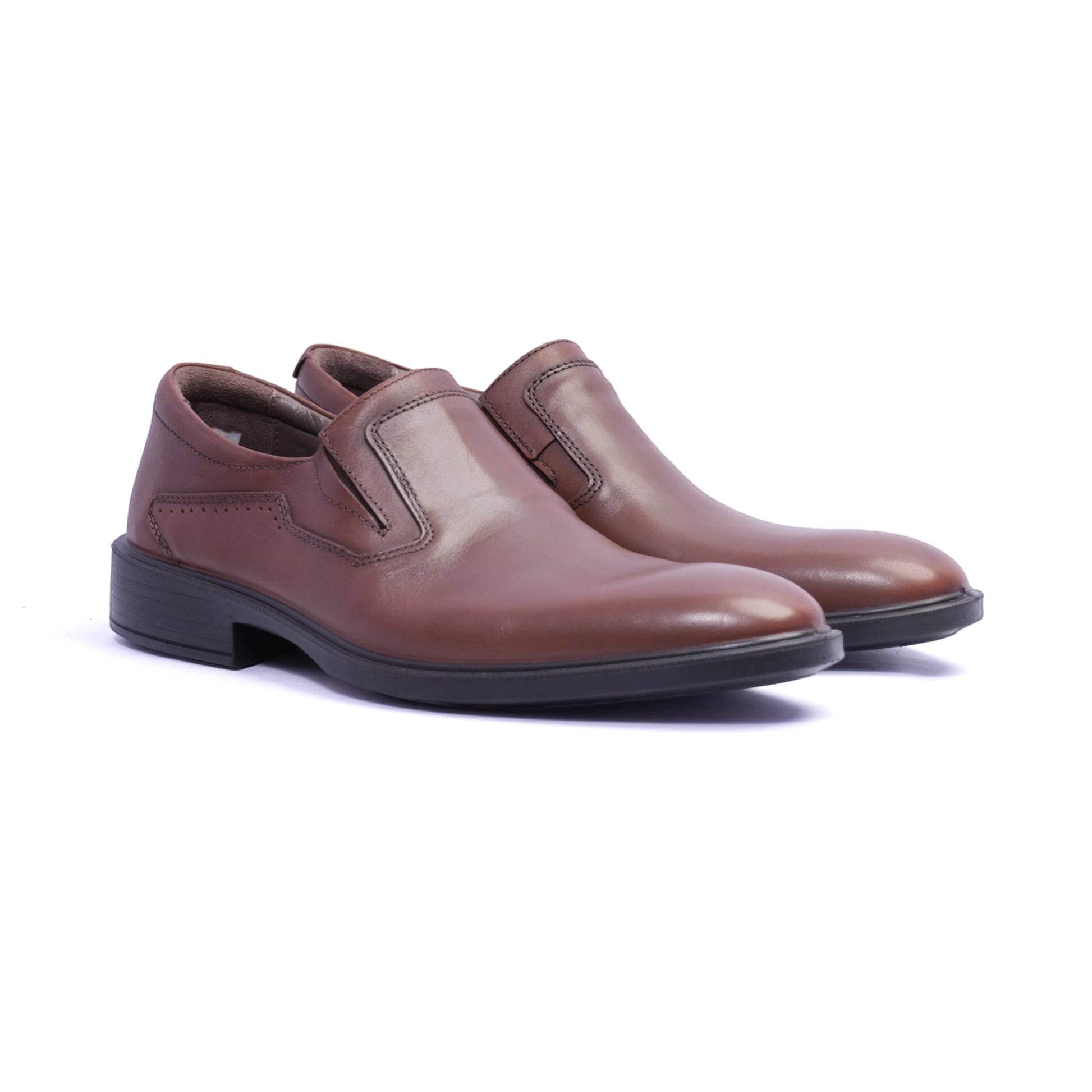 Comfort Plus Stylish Leather Loafers Moccasin Tan - Sole Therapy